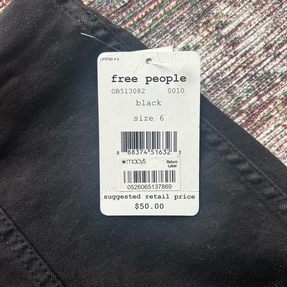 Free People Black Mini Skirt - Picture 2 of 3